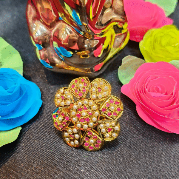 Petal Radiance Jadau Ring