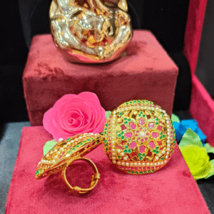 Floral Radiance Meenakari Ring