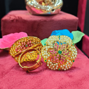 Pearl Blossom Adjustable Ring