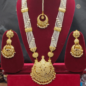 Noorjahan White Pearl Jadau Necklace