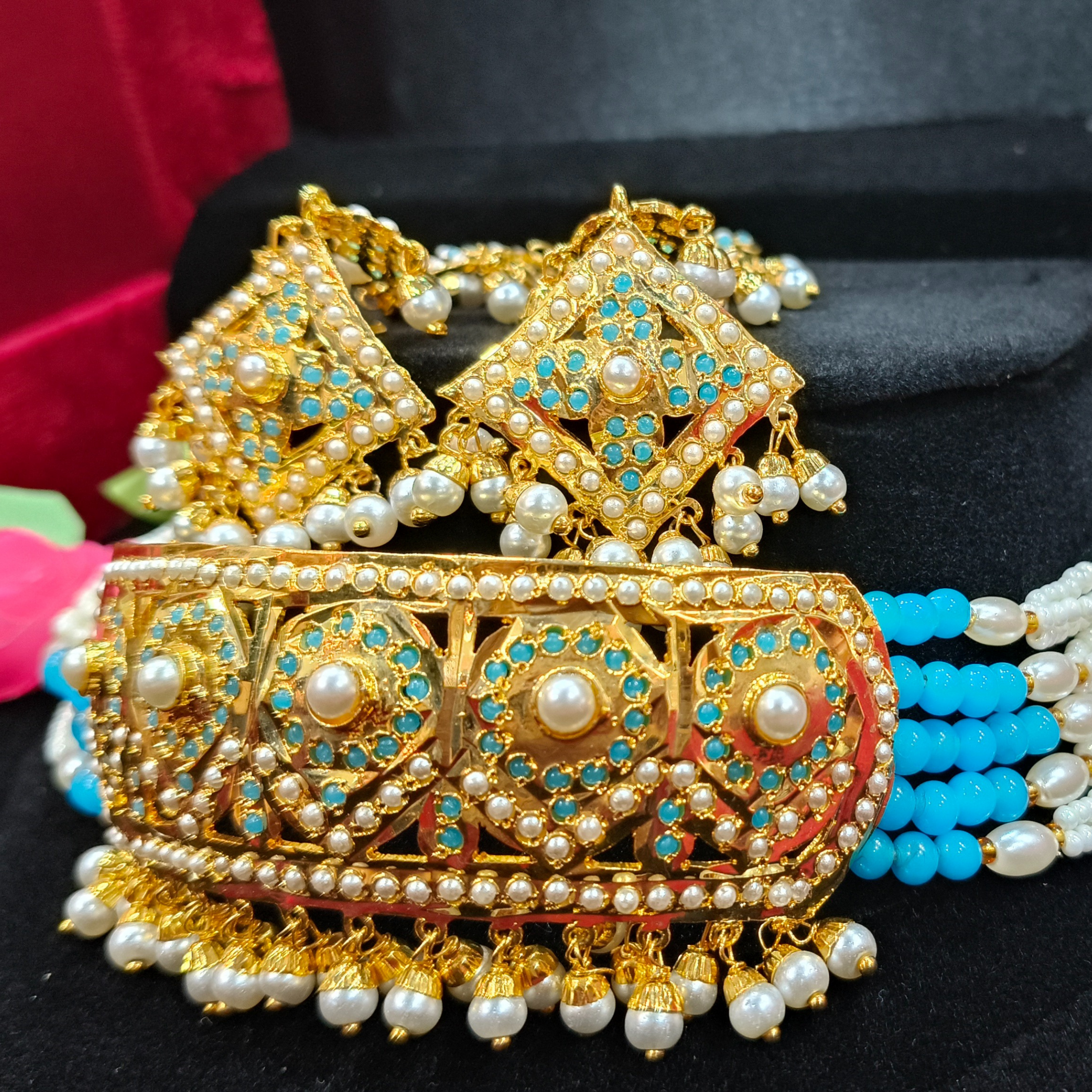 Gulbano Pearl-Jadau Set - Image 2