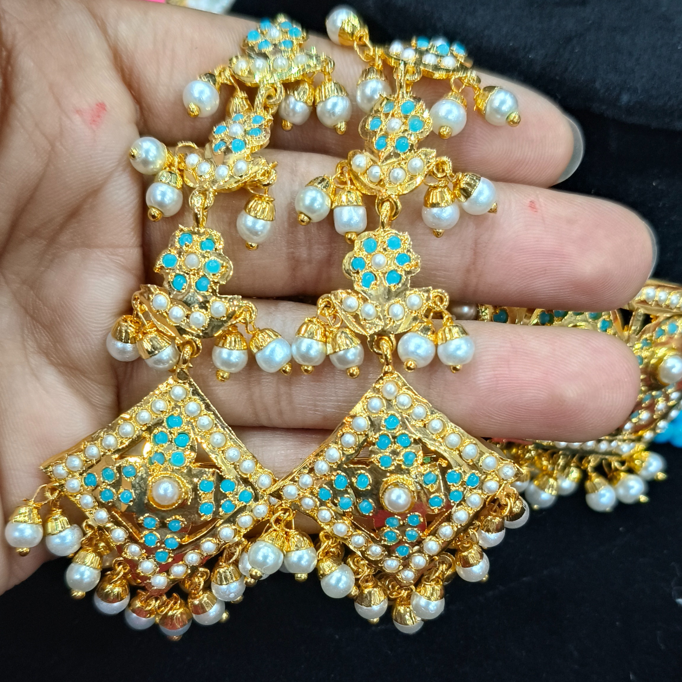 Gulbano Pearl-Jadau Set - Image 4