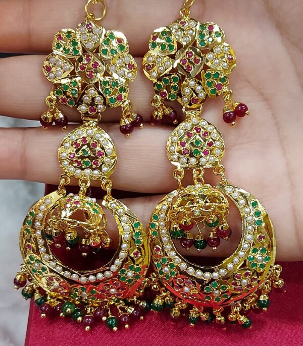 Noorjahan Royal Ruby Pearl Haar Set - Image 4