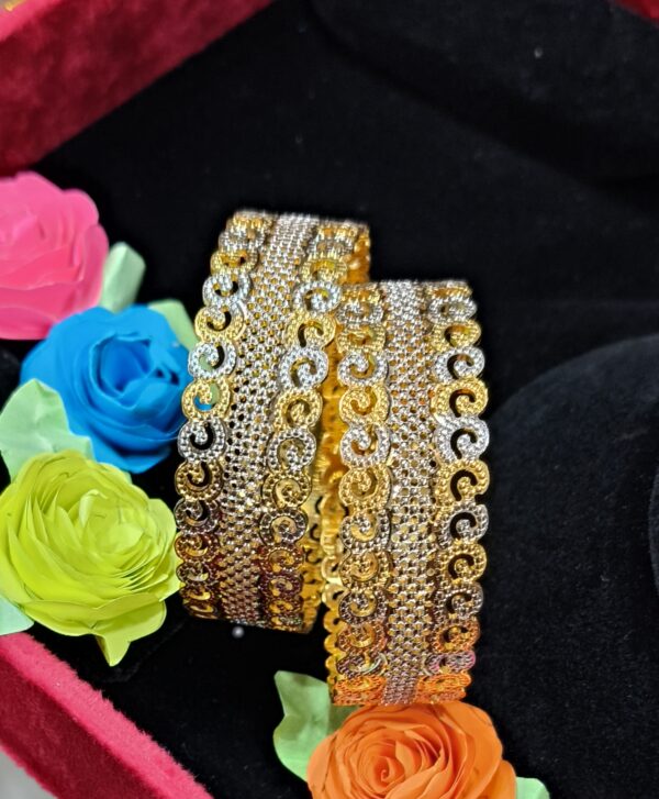Shubh Lakshmi Sparkling Waves Bangles