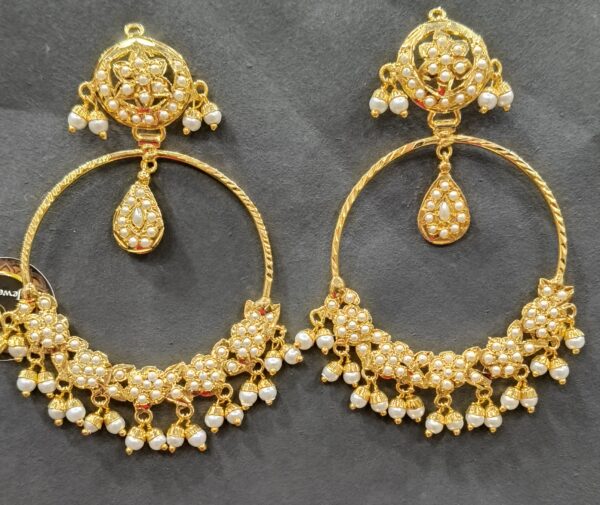 Noorjahan Jadau 5-Phool Bali - Image 2